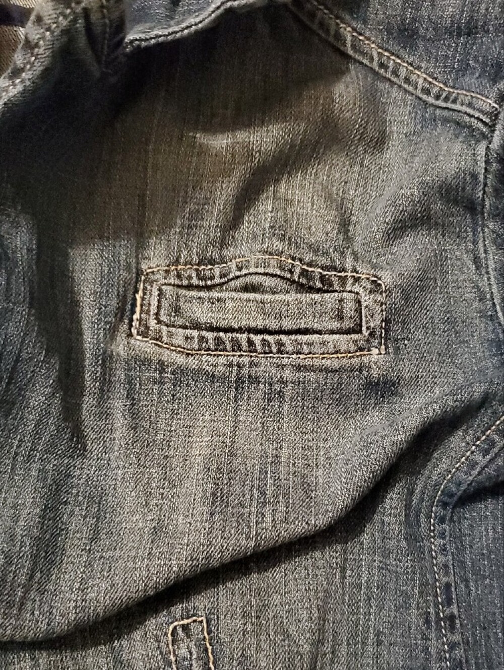 Venezia Washed Blue Denim Button Jacket - Picture 10 of 11